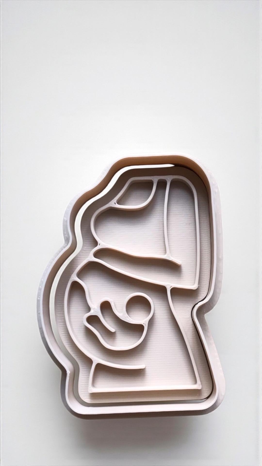 Cookie Cutters - Pregnancy / Baby Themed – Set of 4 | 3.5” (90mm) | Multiple Colours Available