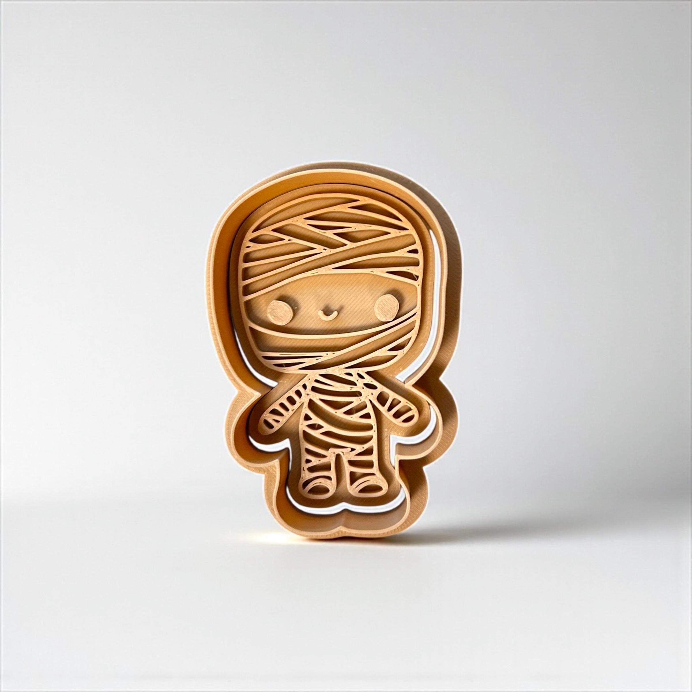 Cookie Cutters Set – Halloween - Frankenstein, Mummy, Vampire & Witch – 3D Printed Halloween Baking Tools