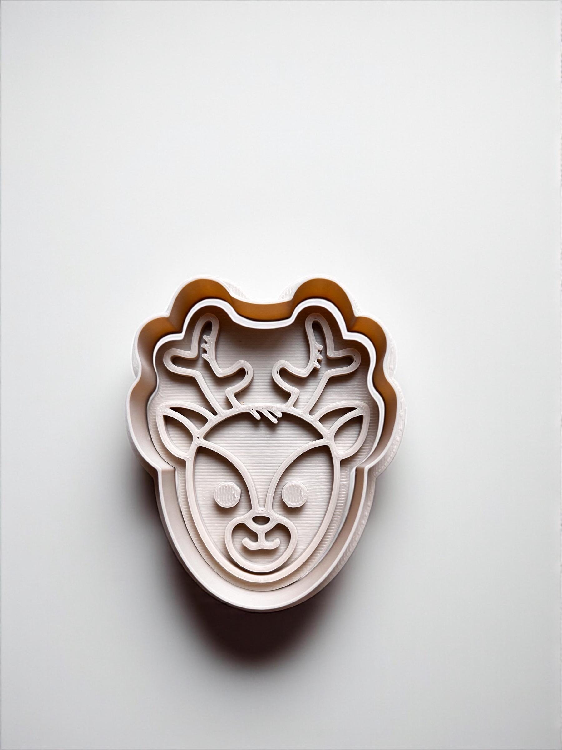 Cookie Cutters Set – Christmas - Santa, Reindeer, Gingerbread Man & Snowman.