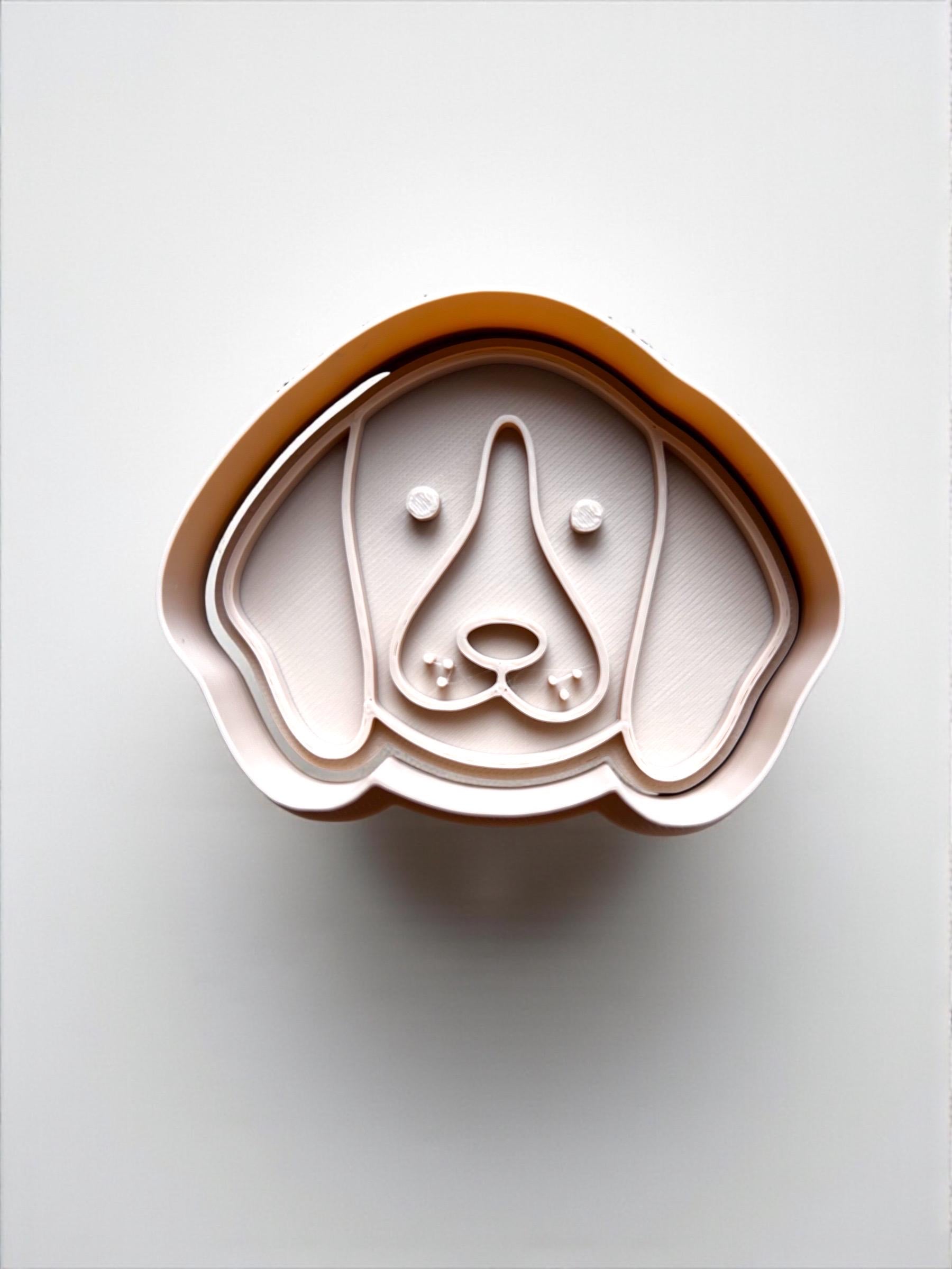 3D Printed Dog Face Cookie Cutters: Pet Treat & Clay Tools