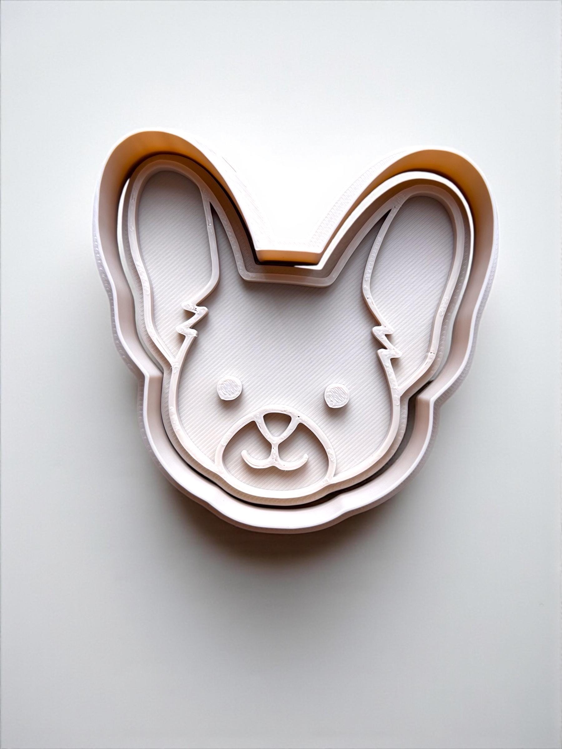 3D Printed Dog Face Cookie Cutters: Pet Treat & Clay Tools