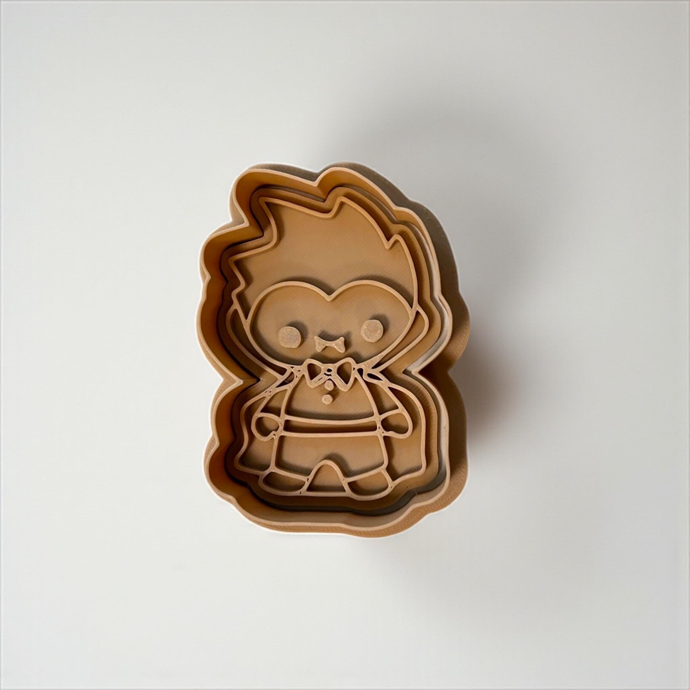 Cookie Cutters Set – Halloween - Frankenstein, Mummy, Vampire & Witch – 3D Printed Halloween Baking Tools