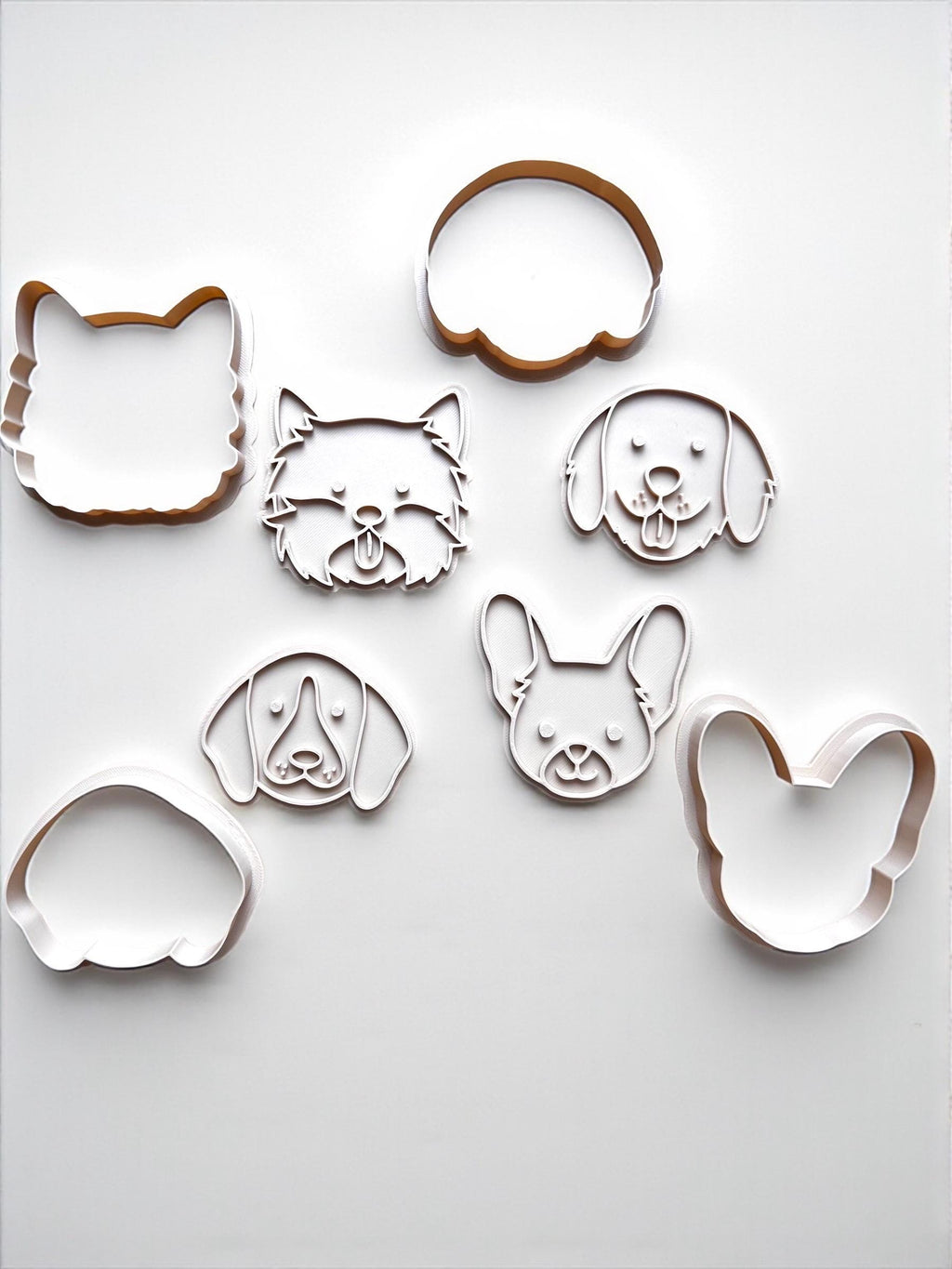 3D Printed Dog Face Cookie Cutters: Pet Treat & Clay Tools