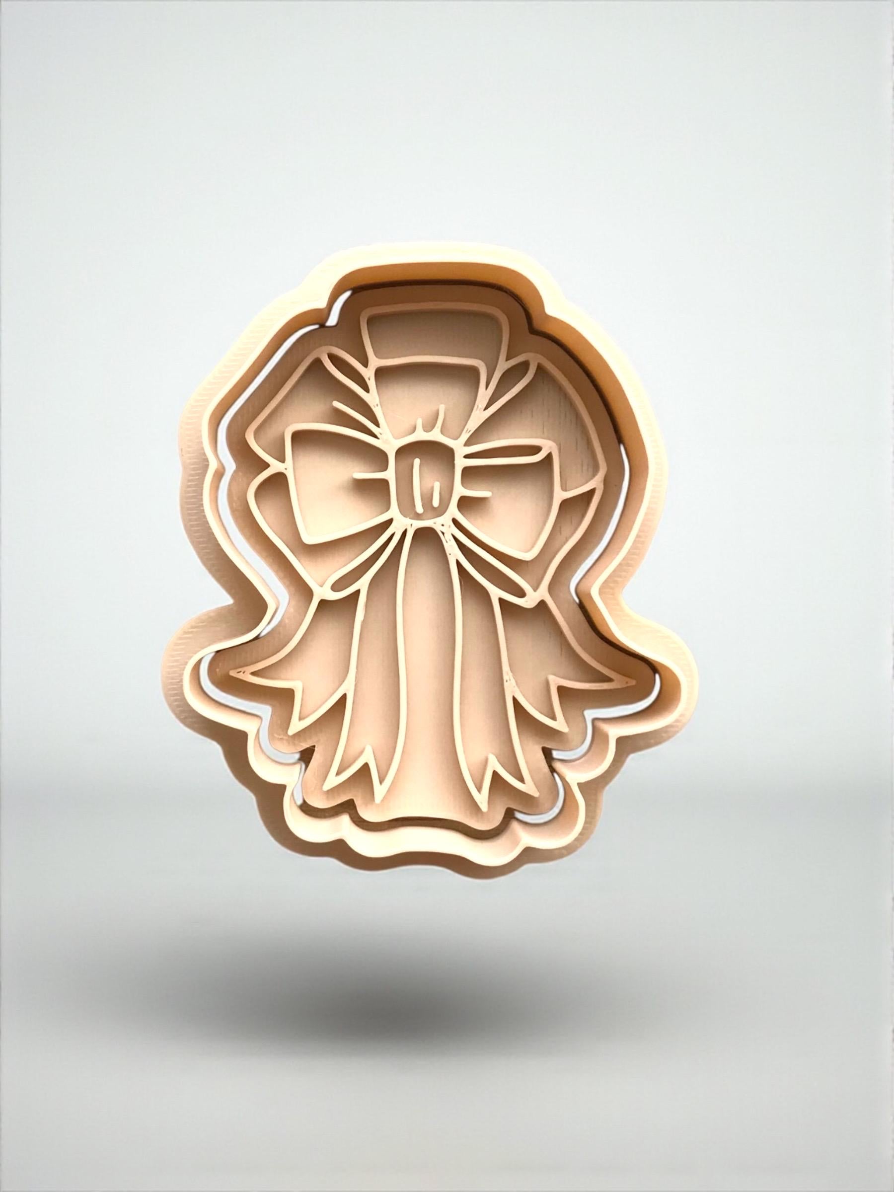 Bow Cookie Cutter Set: Ribbon Fondant & Polymer Clay Mold