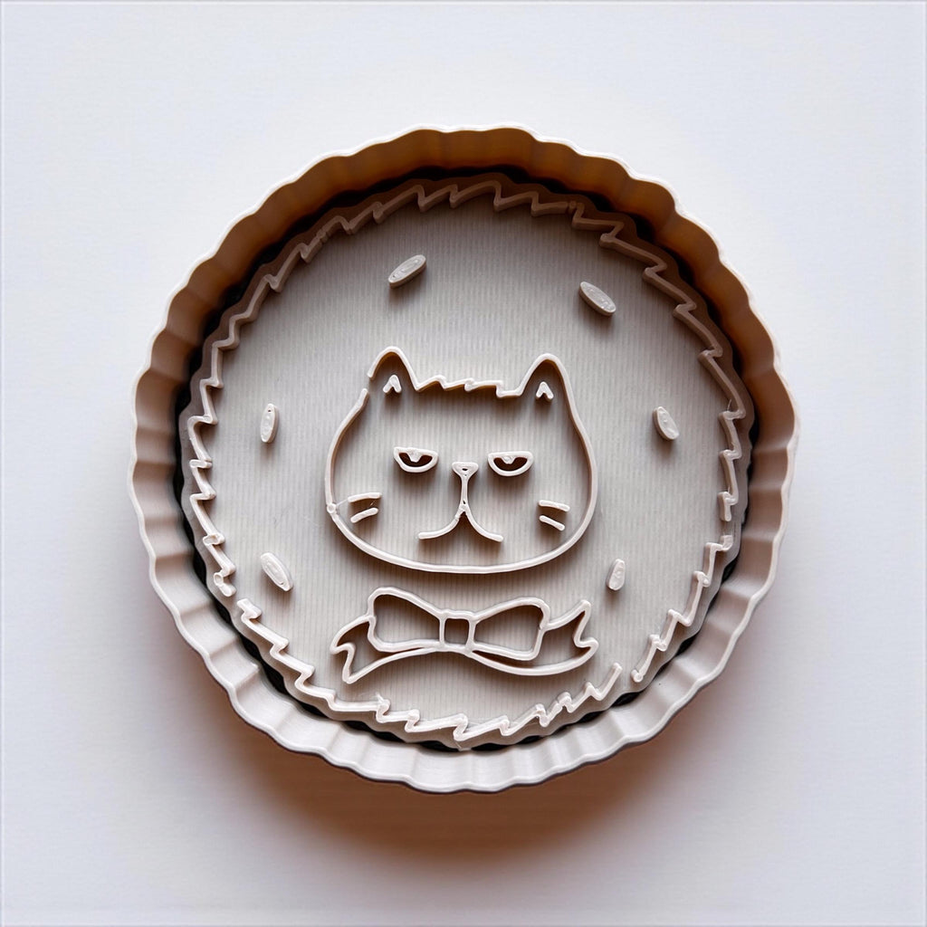 Christmas Cat Cookie Cutter Set: Holiday Kitty Baking Molds
