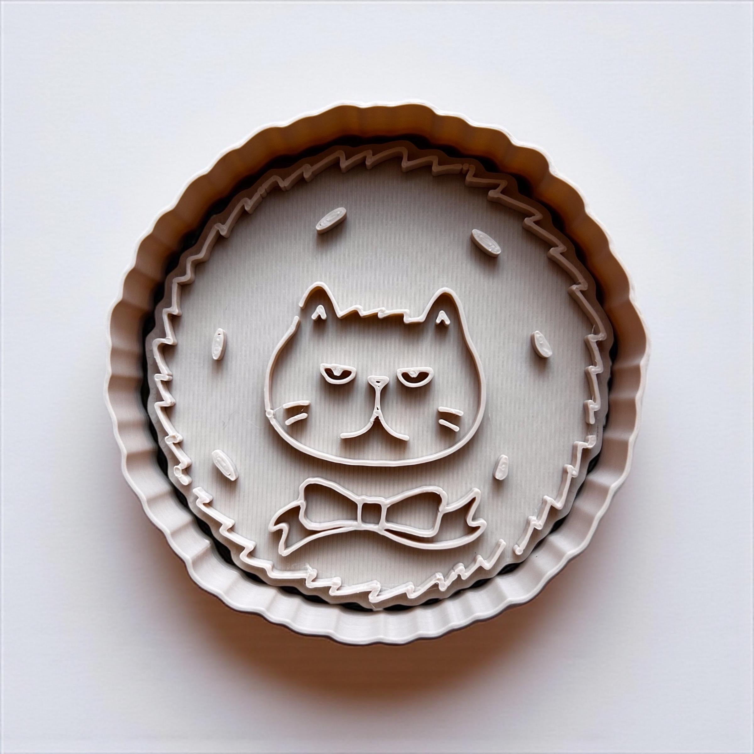 Christmas Cat Cookie Cutter Set: Holiday Kitty Baking Molds
