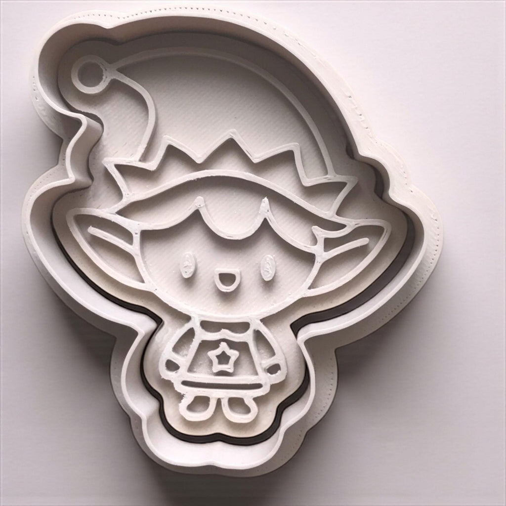 Christmas Elf Cookie Cutter Set: Holiday Baking with PLA Plastic