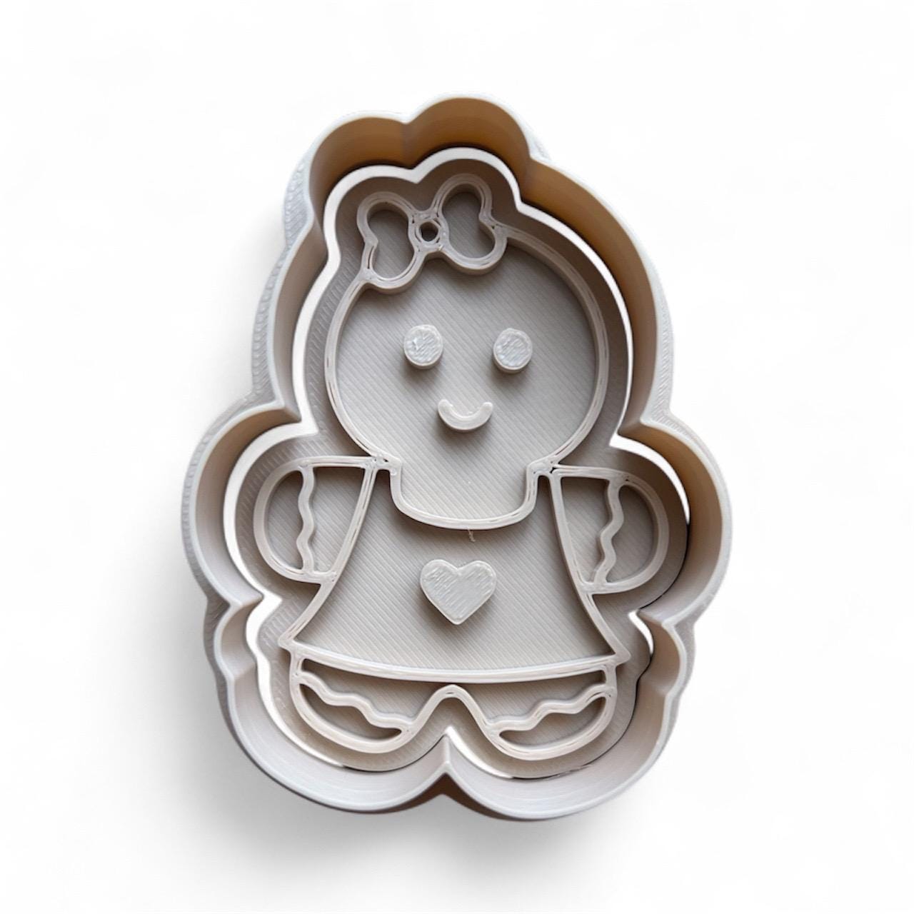 Gingerbread Family Cookie Cutter Set: 3D Printed Holiday Baking Tools