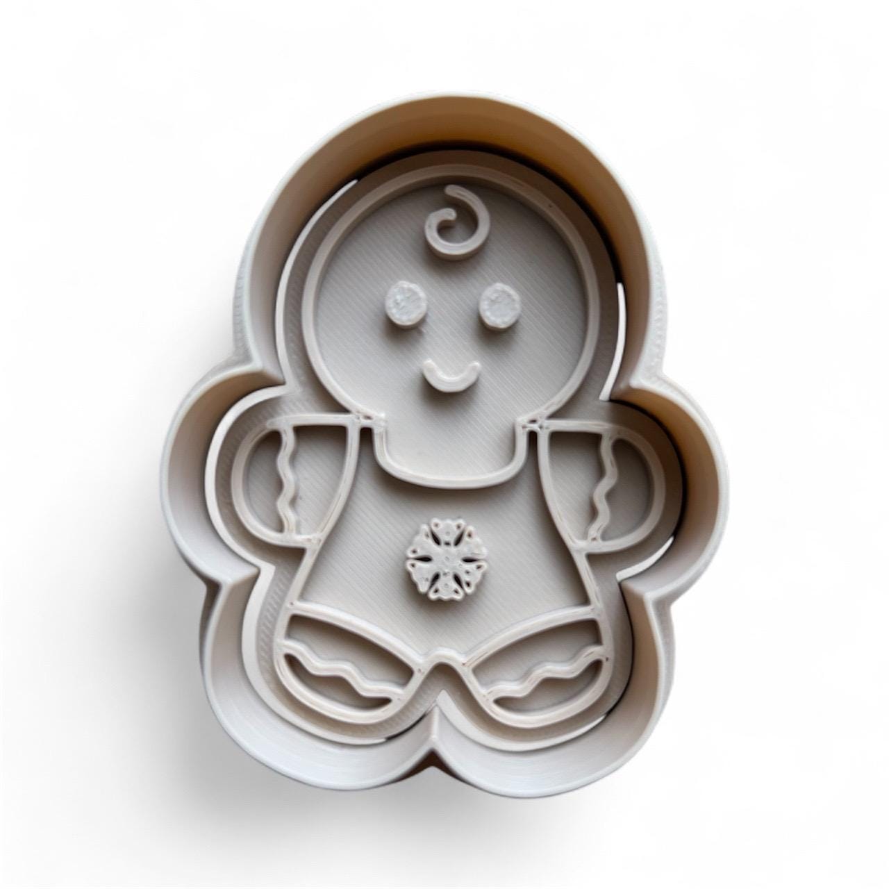 Gingerbread Family Cookie Cutter Set: 3D Printed Holiday Baking Tools