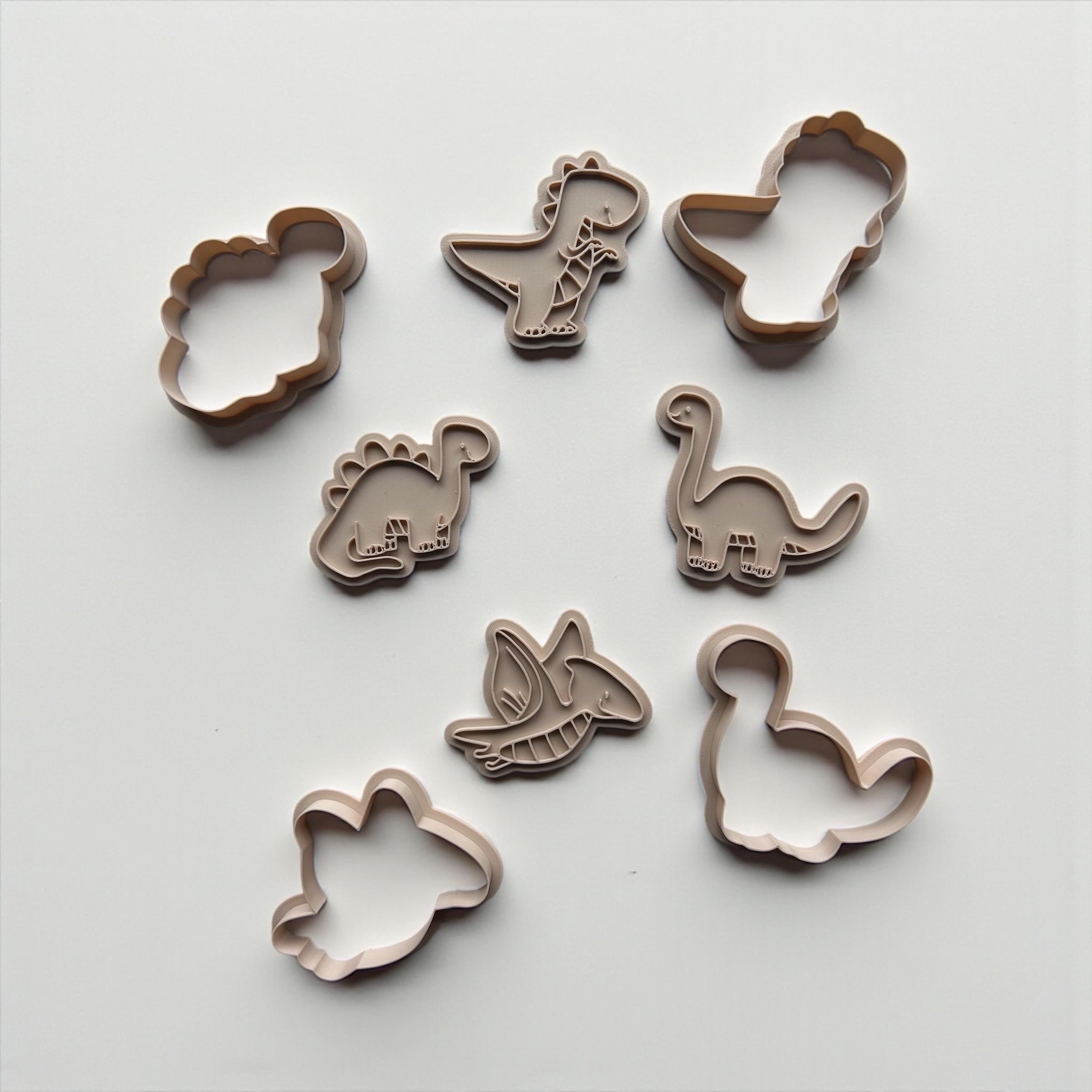 DInosaur Cookie Cutter Set - 3D Printed Baking tools for kids & adults