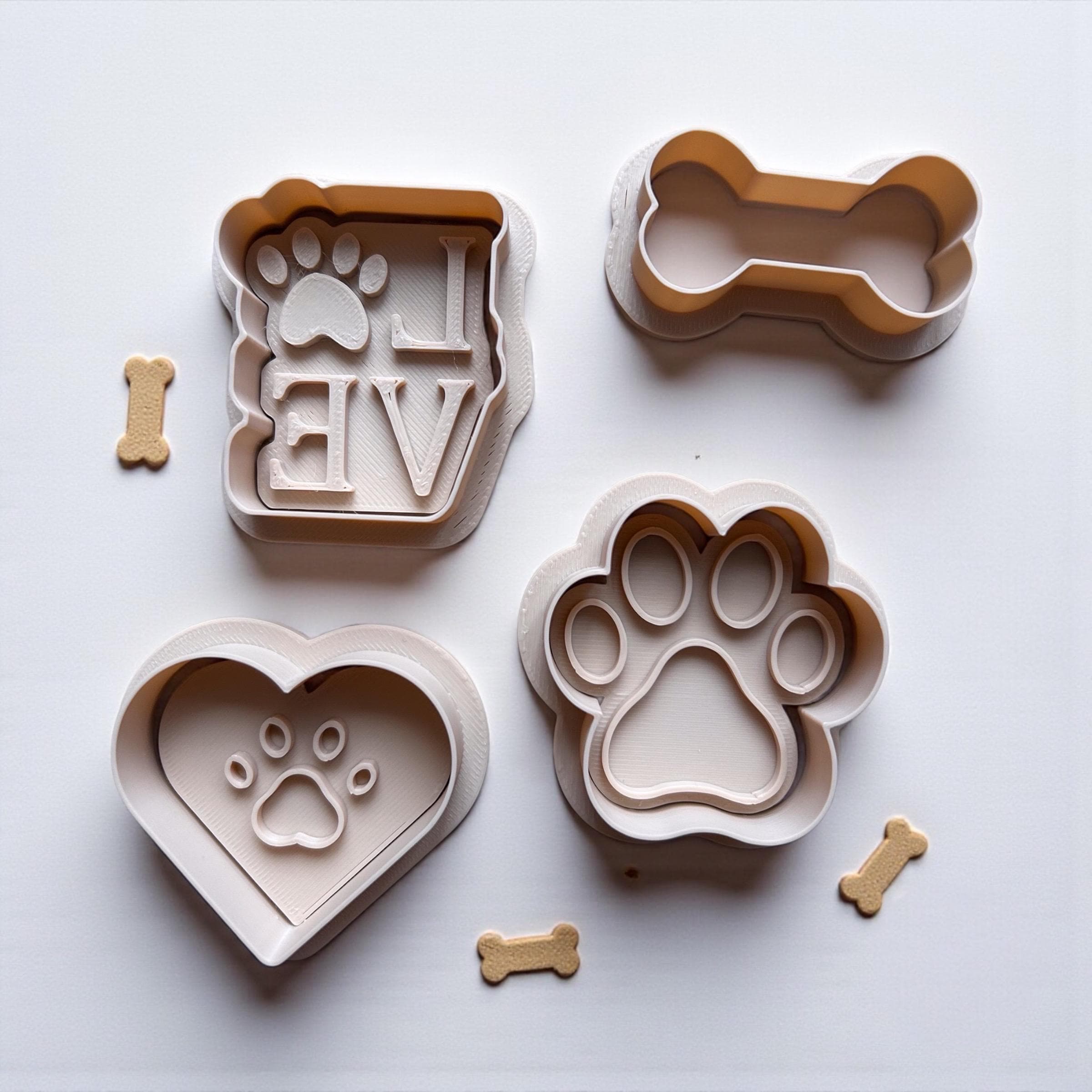 Dog Treat cookie cutter set - 2.5inches approximately