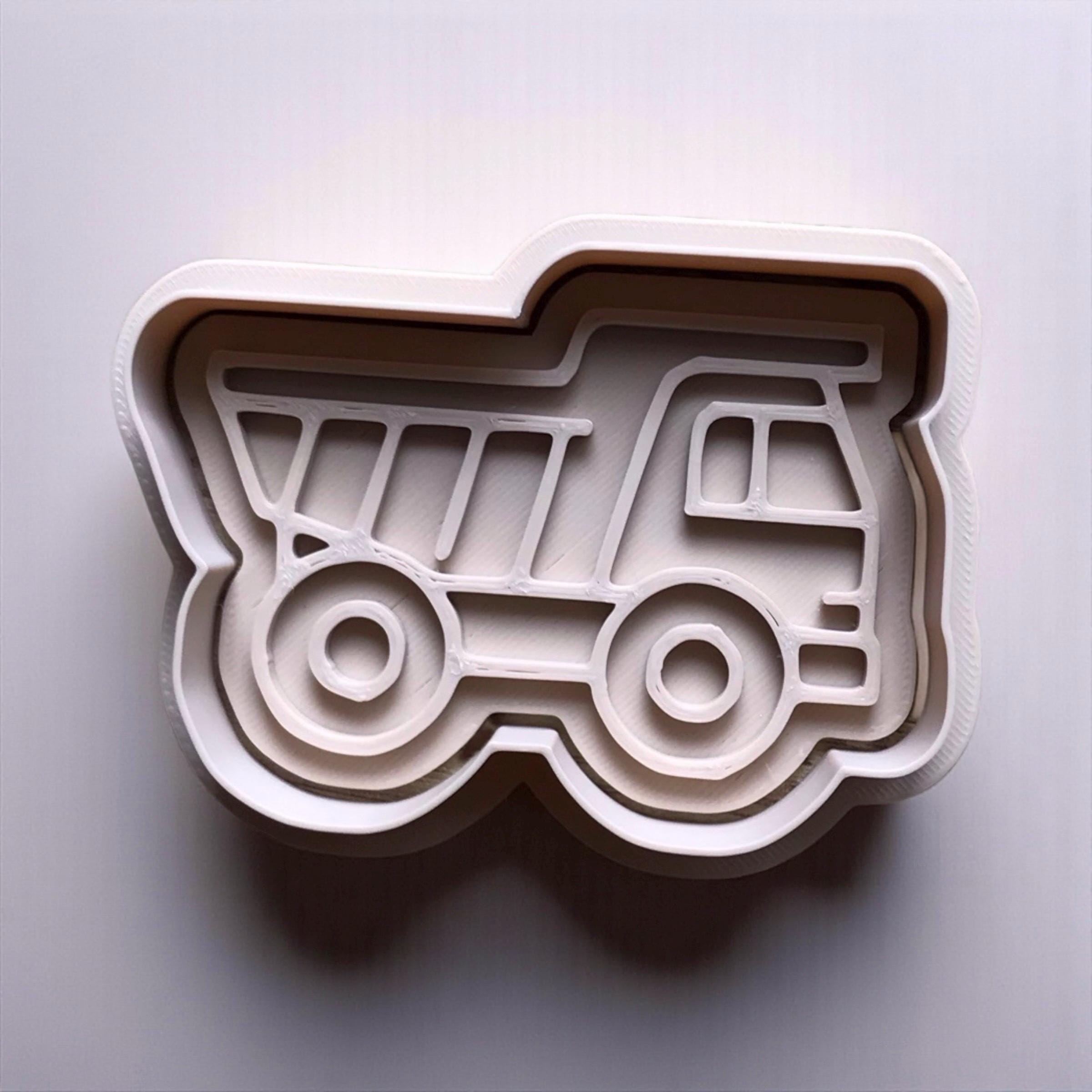 Construction Cookie Cutter Set: Truck, Crane, and Hat Shapes