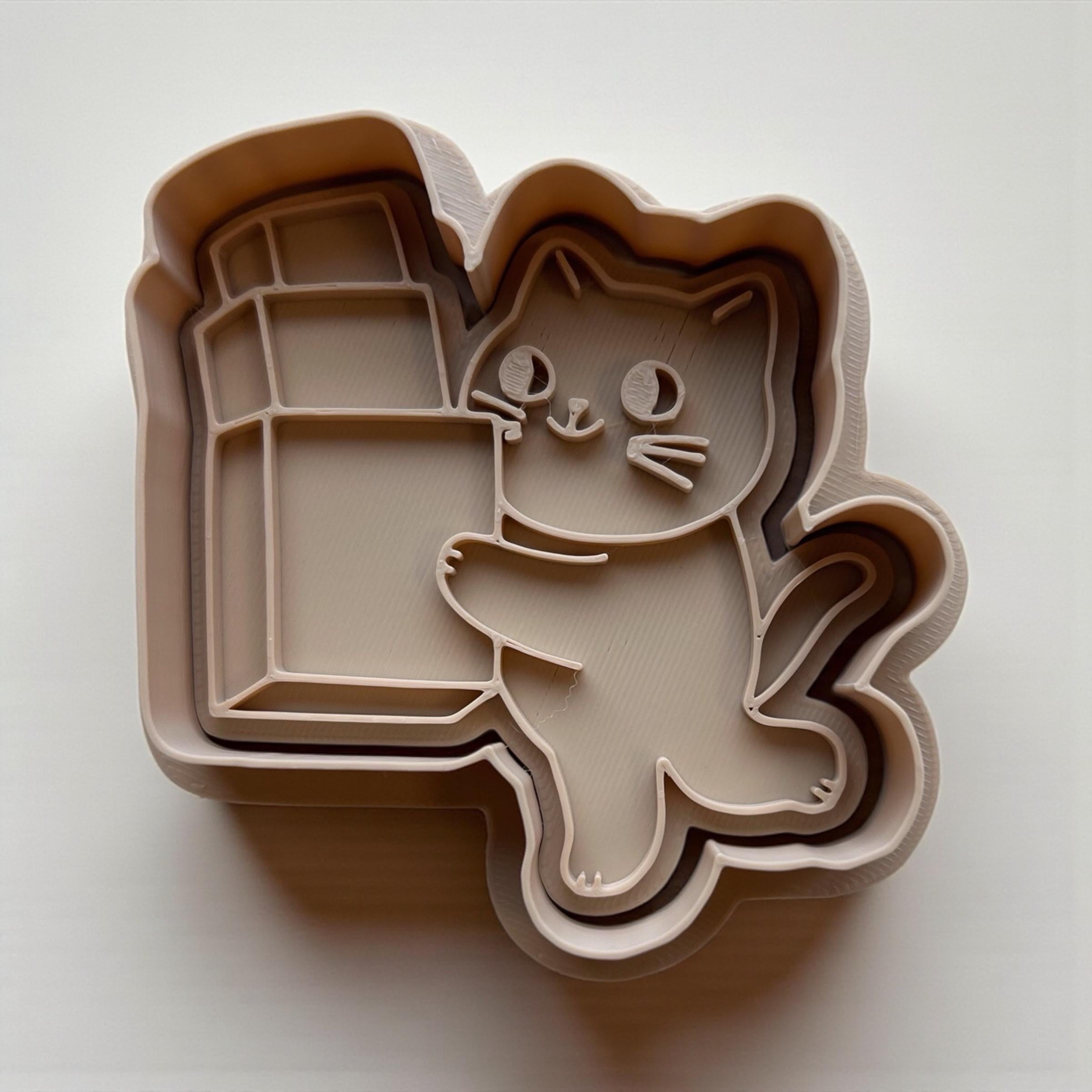 Cat Cookie Cutters Set – 3D Printed Cozy Kitty Baking Mold