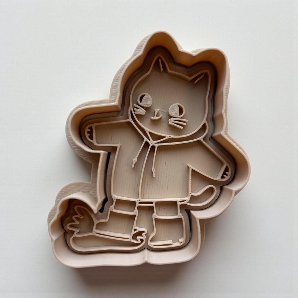 Cat Cookie Cutters Set – 3D Printed Cozy Kitty Baking Mold