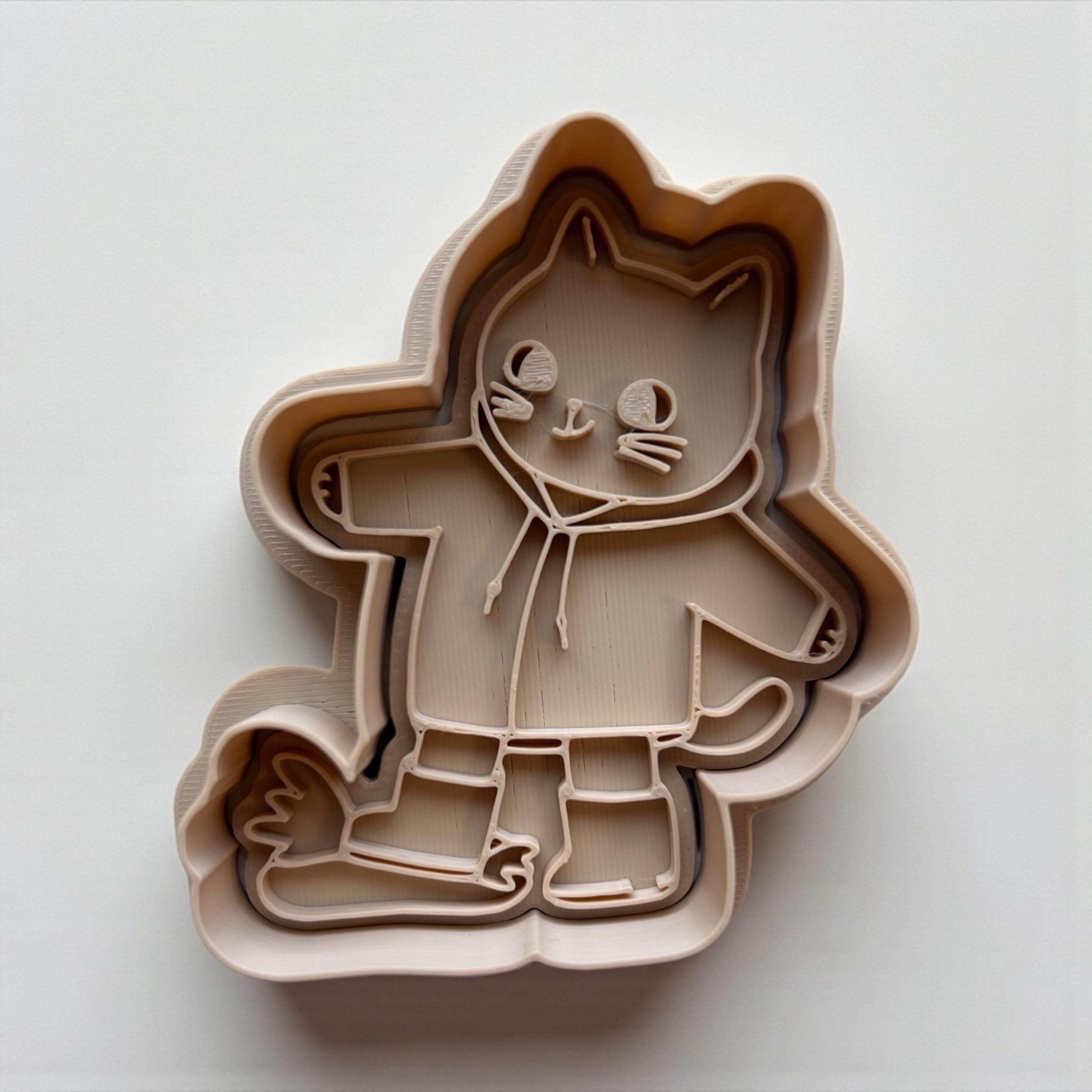 Cat Cookie Cutters Set – 3D Printed Cozy Kitty Baking Mold