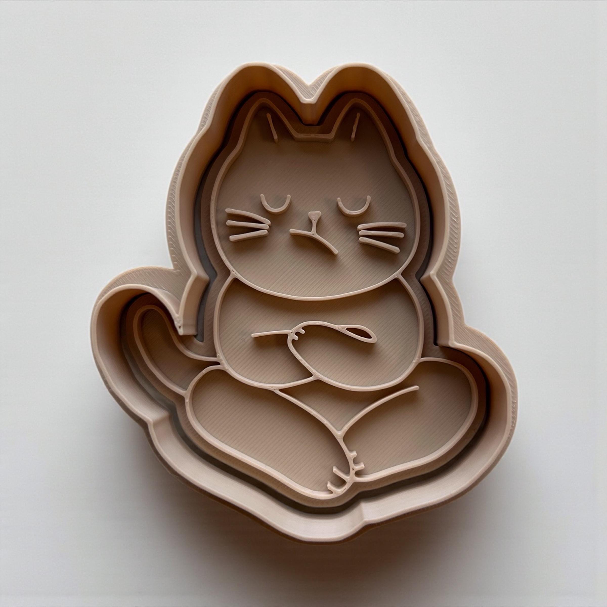 Cat Cookie Cutters Set – 3D Printed Cozy Kitty Baking Mold