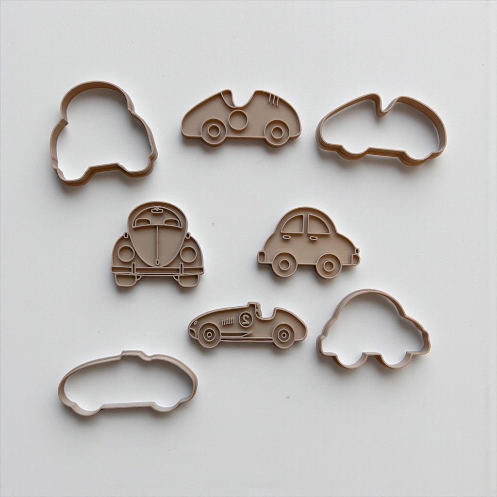 3D Printed Car Cookie Cutter Set: Vintage, Race, Sports Car Molds