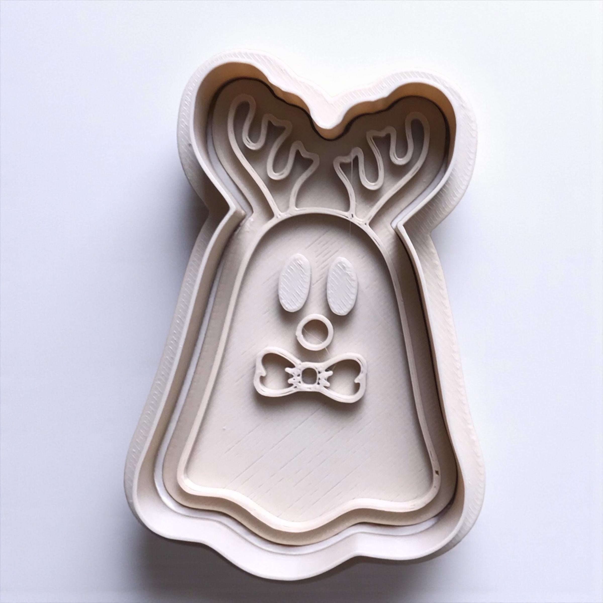 Christmas Ghost Cookie Cutter Set – Festive Holiday Baking Fun!
