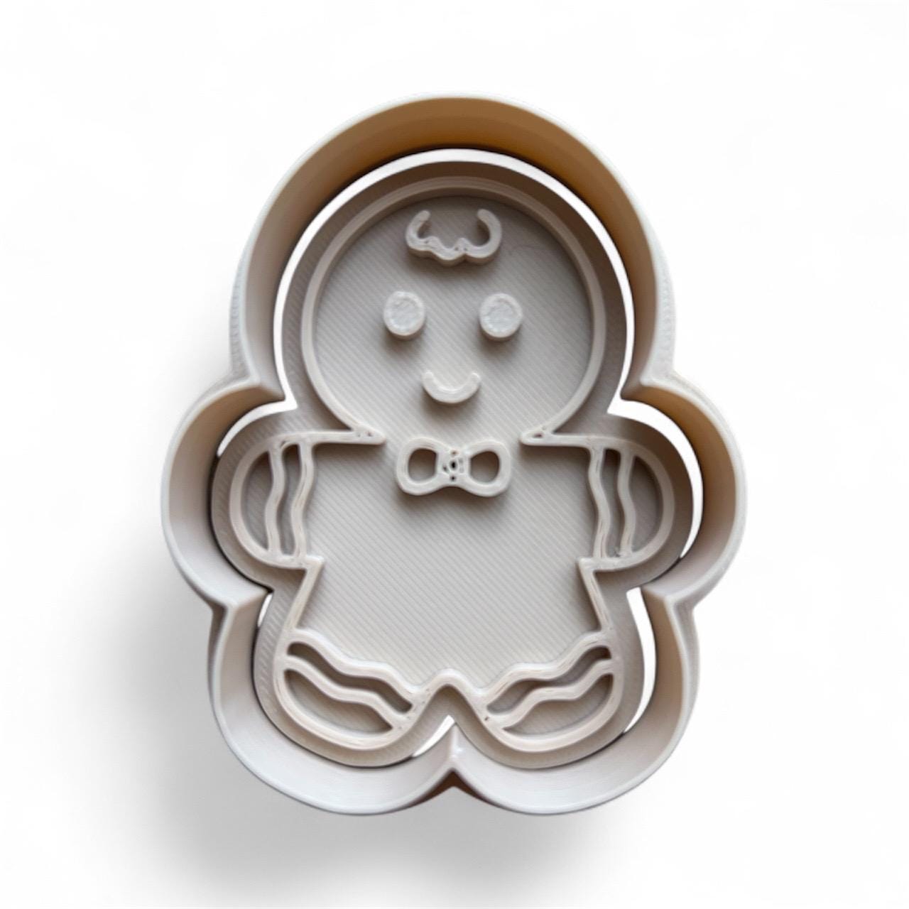 Gingerbread Family Cookie Cutter Set: 3D Printed Holiday Baking Tools