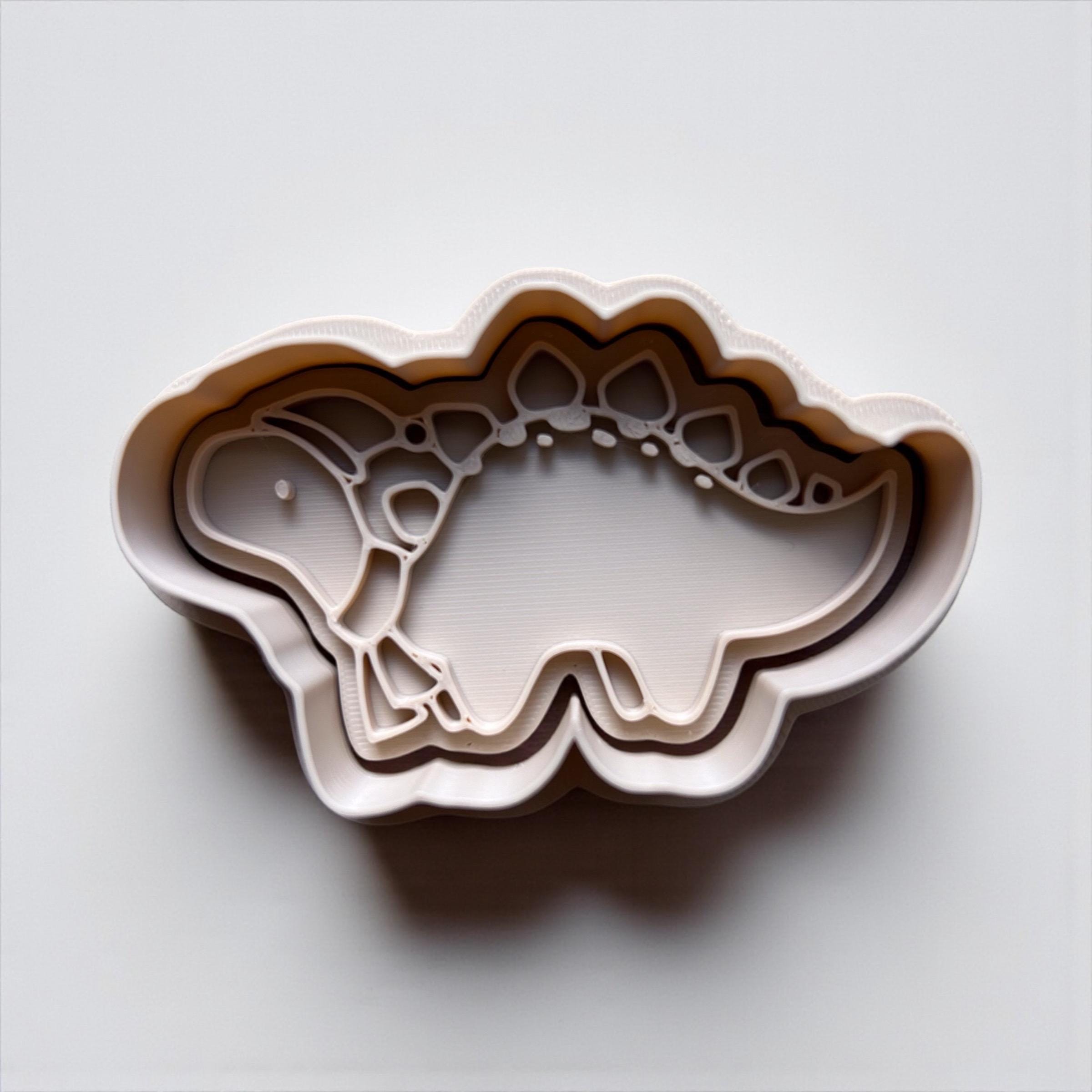 Dinosaur Christmas Cookie Cutter Set - approx 3 inches - Fun Baking