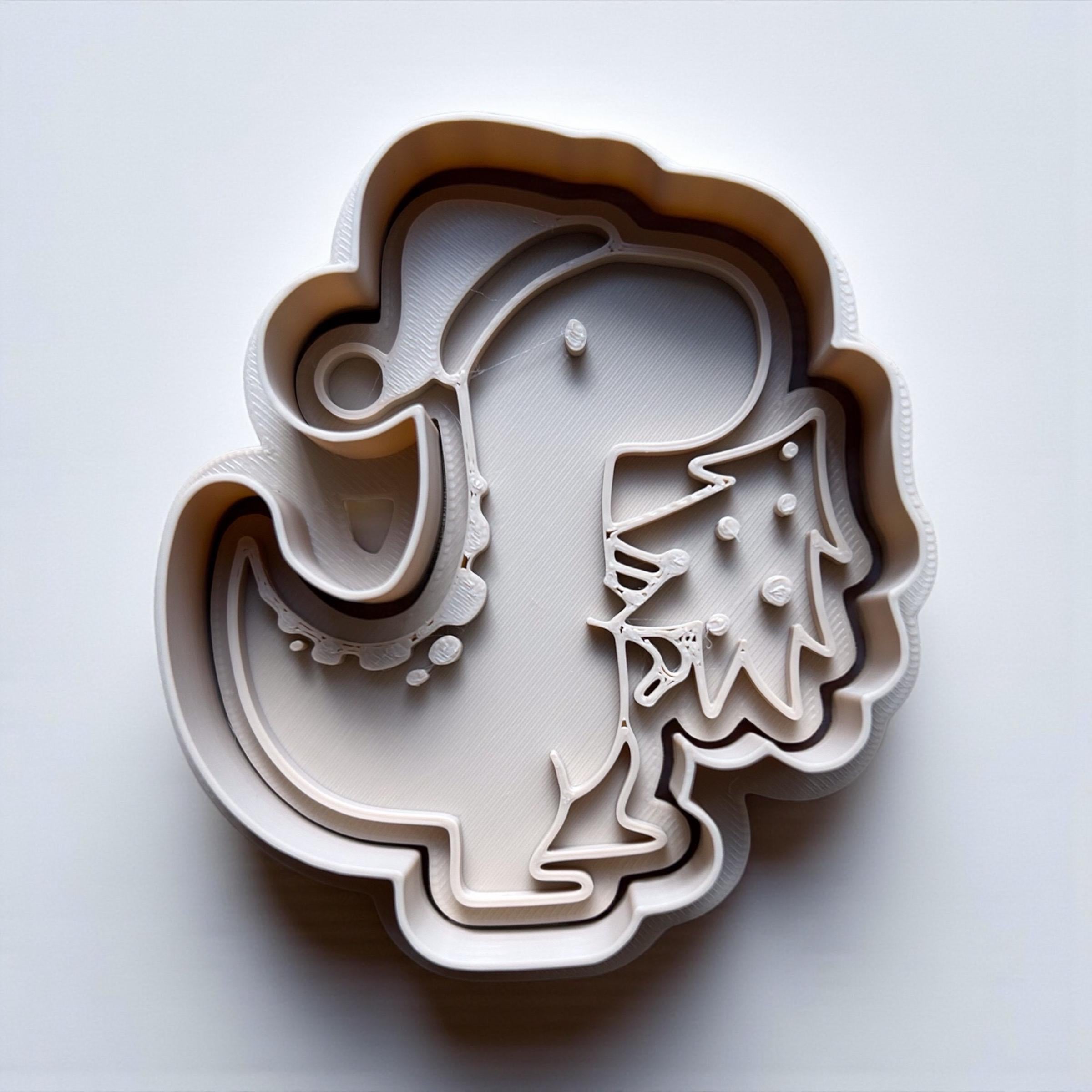 Dinosaur Christmas Cookie Cutter Set - approx 3 inches - Fun Baking