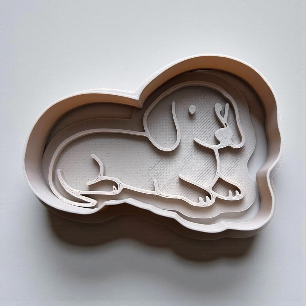 Dachshund Cookie Cutter – 3 Inch Wiener Dog Cookie Cutter – Dog Treat & Baking Cutter.