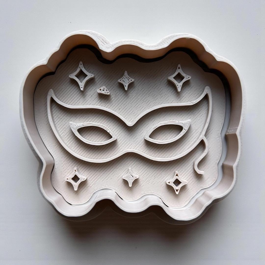 2026 New Year Cookie Cutter Set – Champagne Bottle, Fireworks, Mask & 2026 Cookie Cutters – 3 Inch Party Cookies