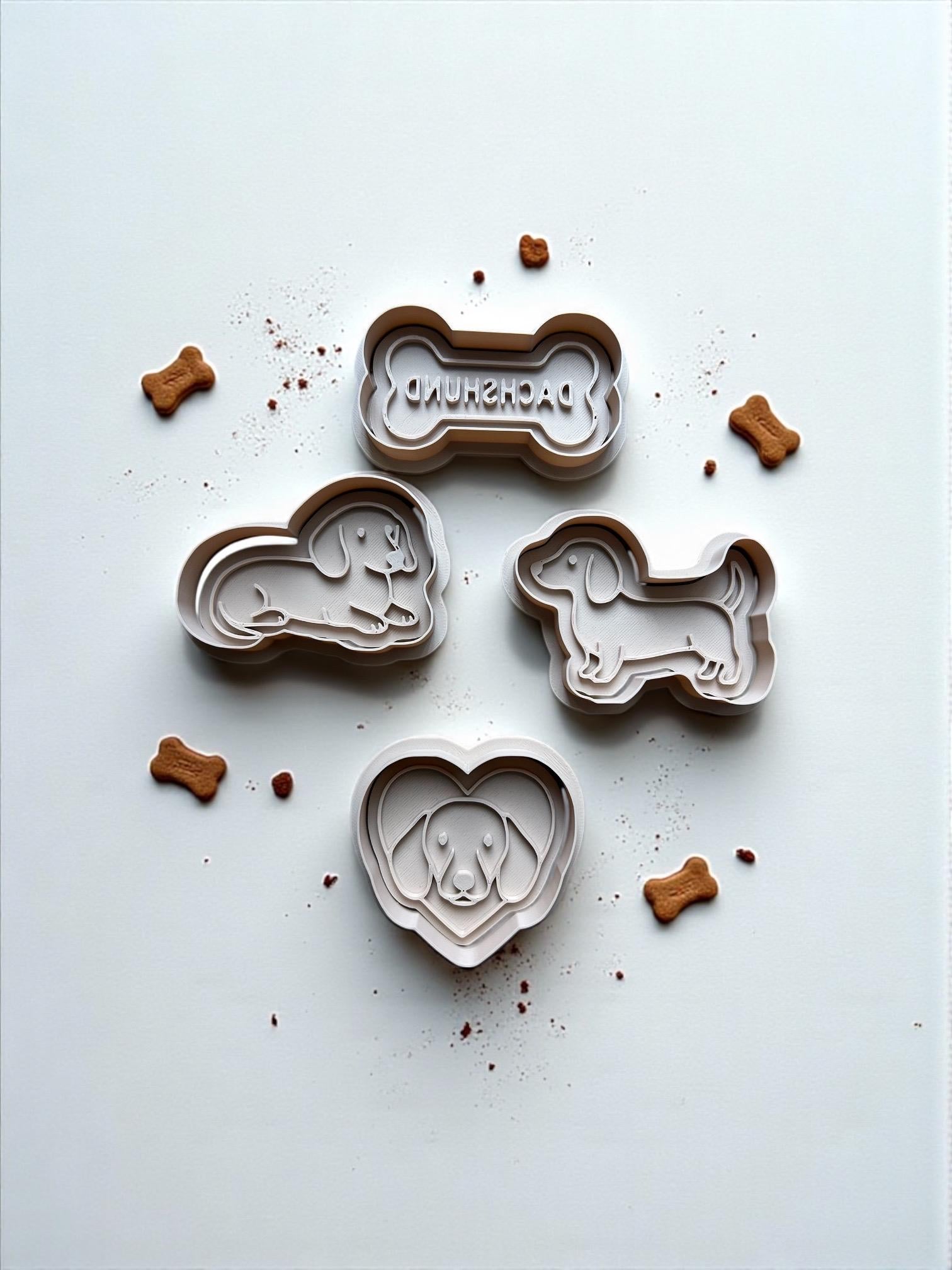 Dachshund Cookie Cutter – 3 Inch Wiener Dog Cookie Cutter – Dog Treat & Baking Cutter.