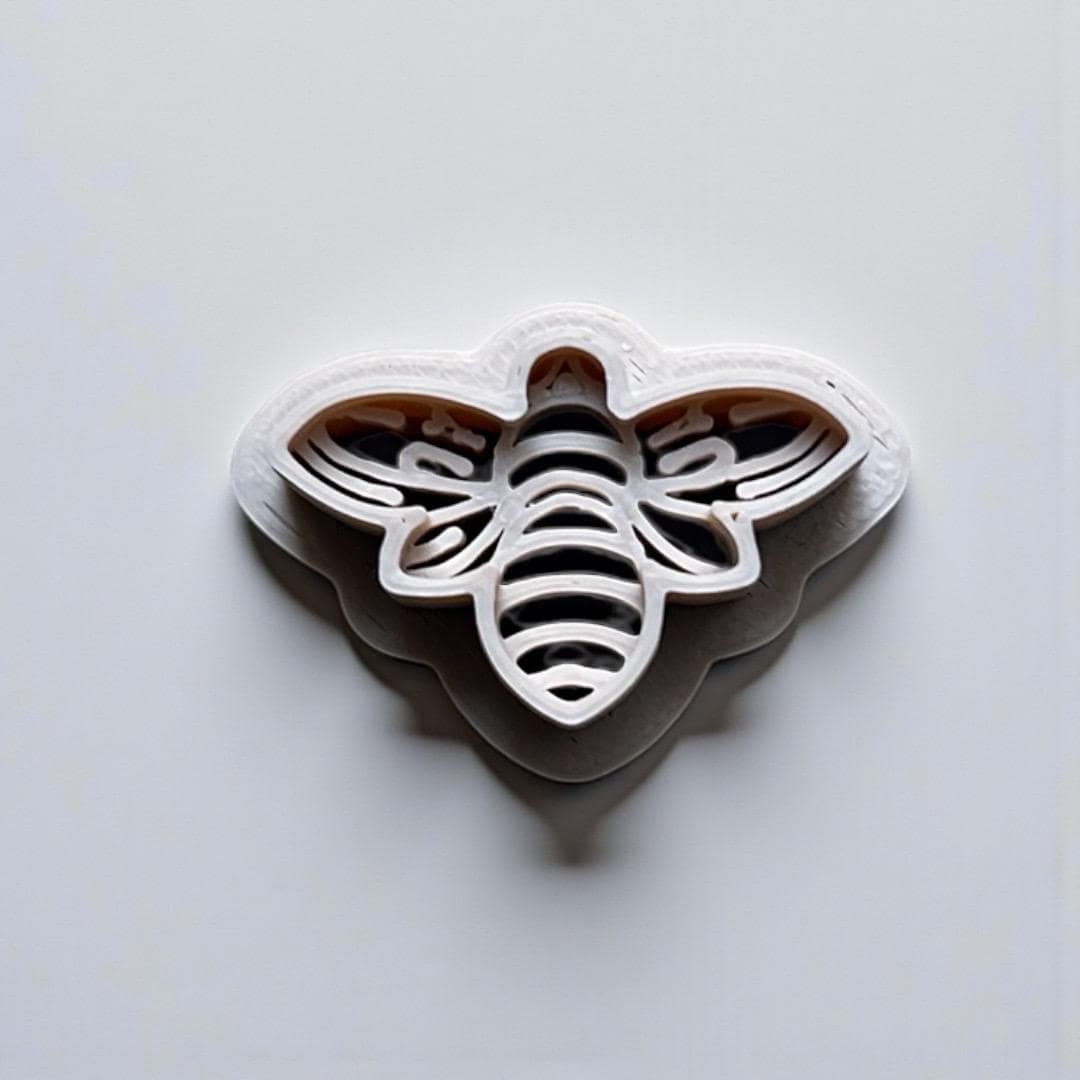 Bee Polymer Clay Cutter Set | 5 Sizes (25-51mm) 3D Printed Clay Cutter | Earring & Jewelry Making Tool.