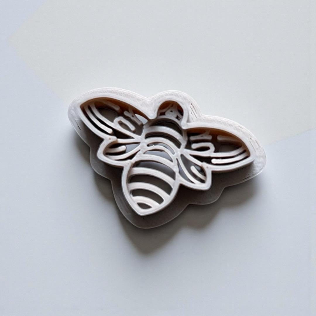 Bee Polymer Clay Cutter Set | 5 Sizes (25-51mm) 3D Printed Clay Cutter | Earring & Jewelry Making Tool.