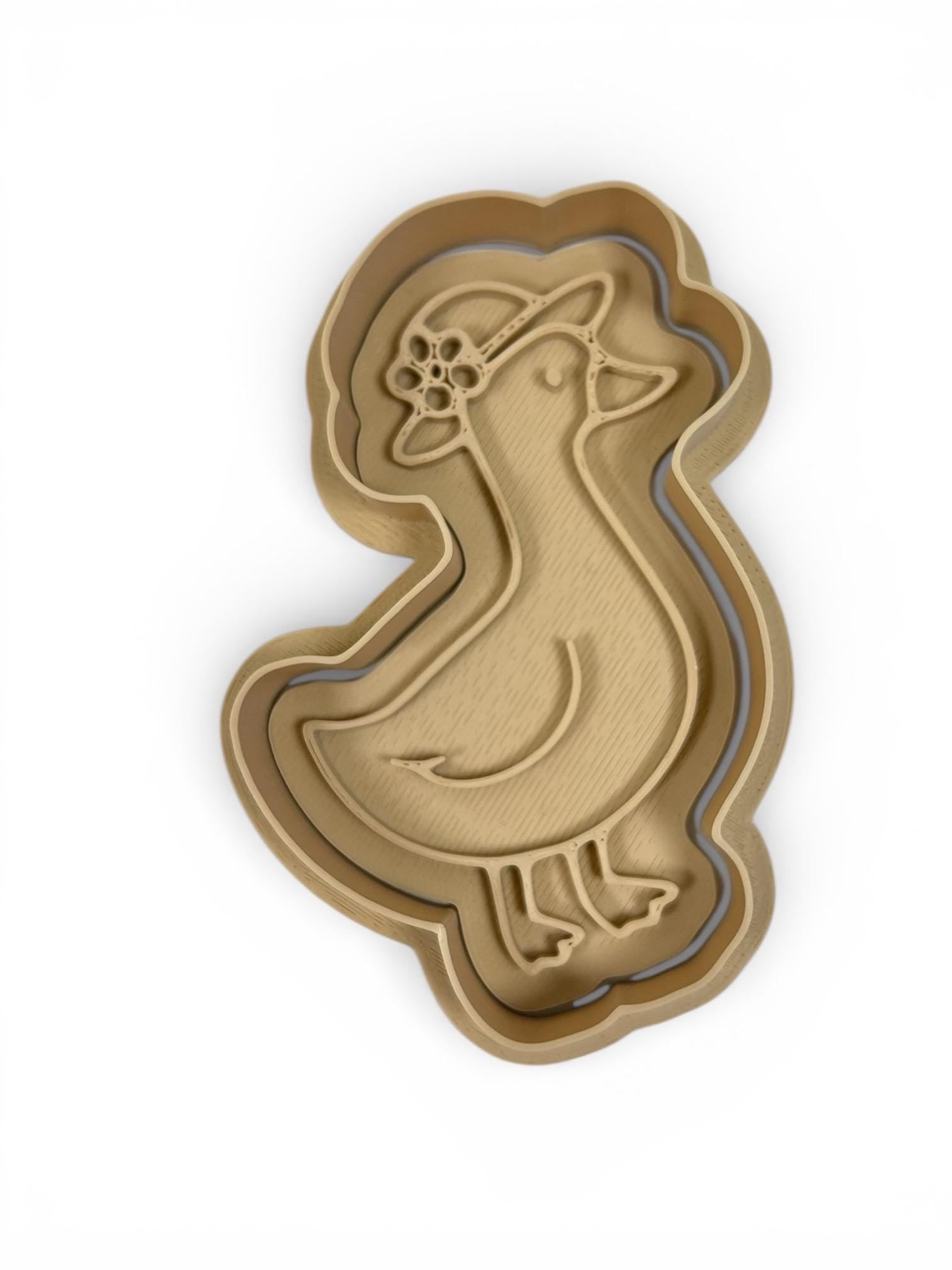 Duck Cookie Cutter & Stamp Set (Approx. 3”inches) Perfect 1st BIrthday Cookies