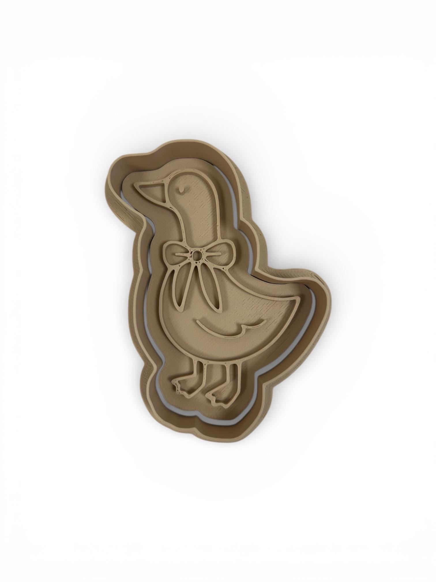 Duck Cookie Cutter & Stamp Set (Approx. 3”inches) Perfect 1st BIrthday Cookies