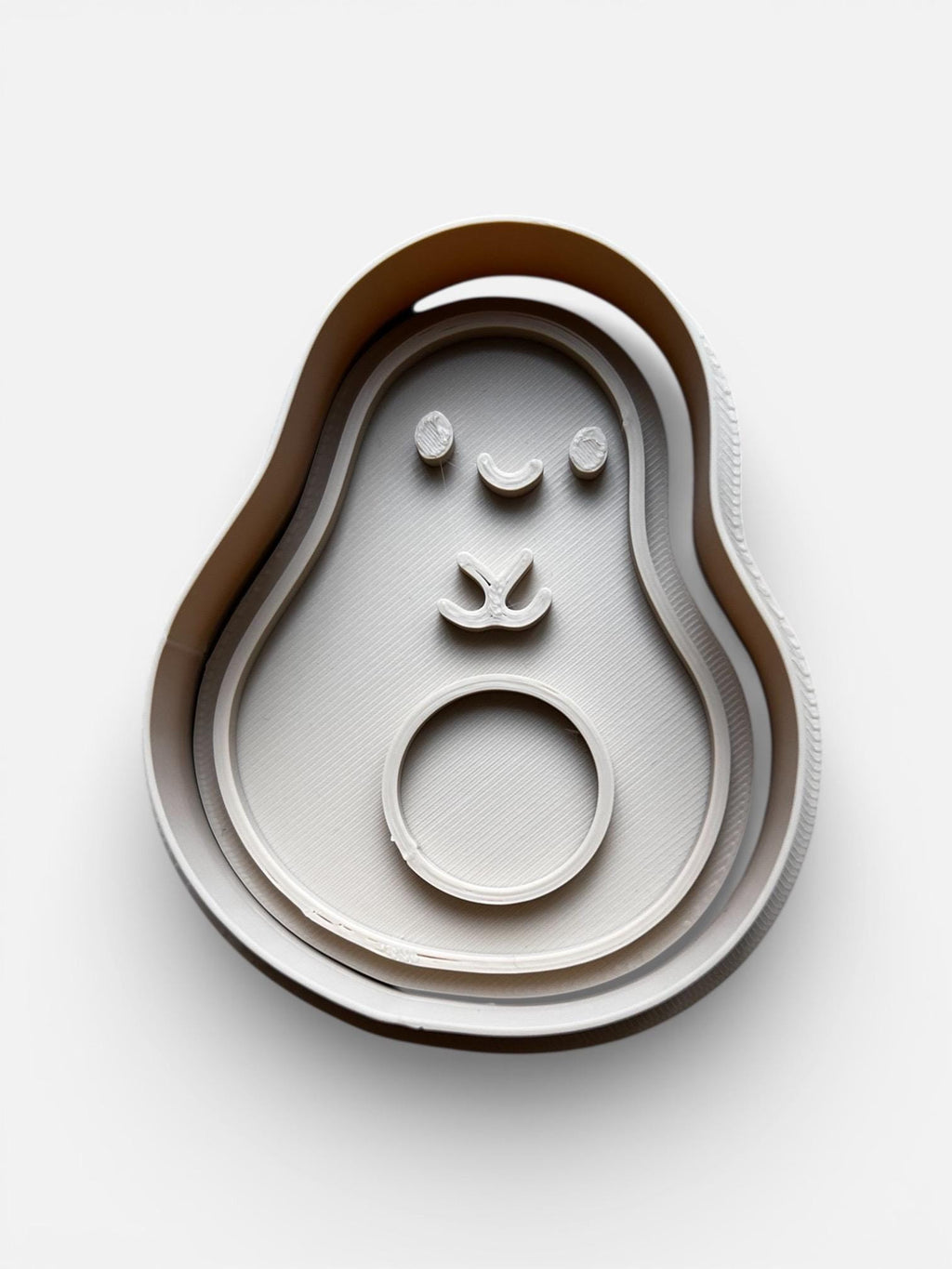 Avocado Cookie Cutter Stamp Set – Baking Tool, 3 Inch