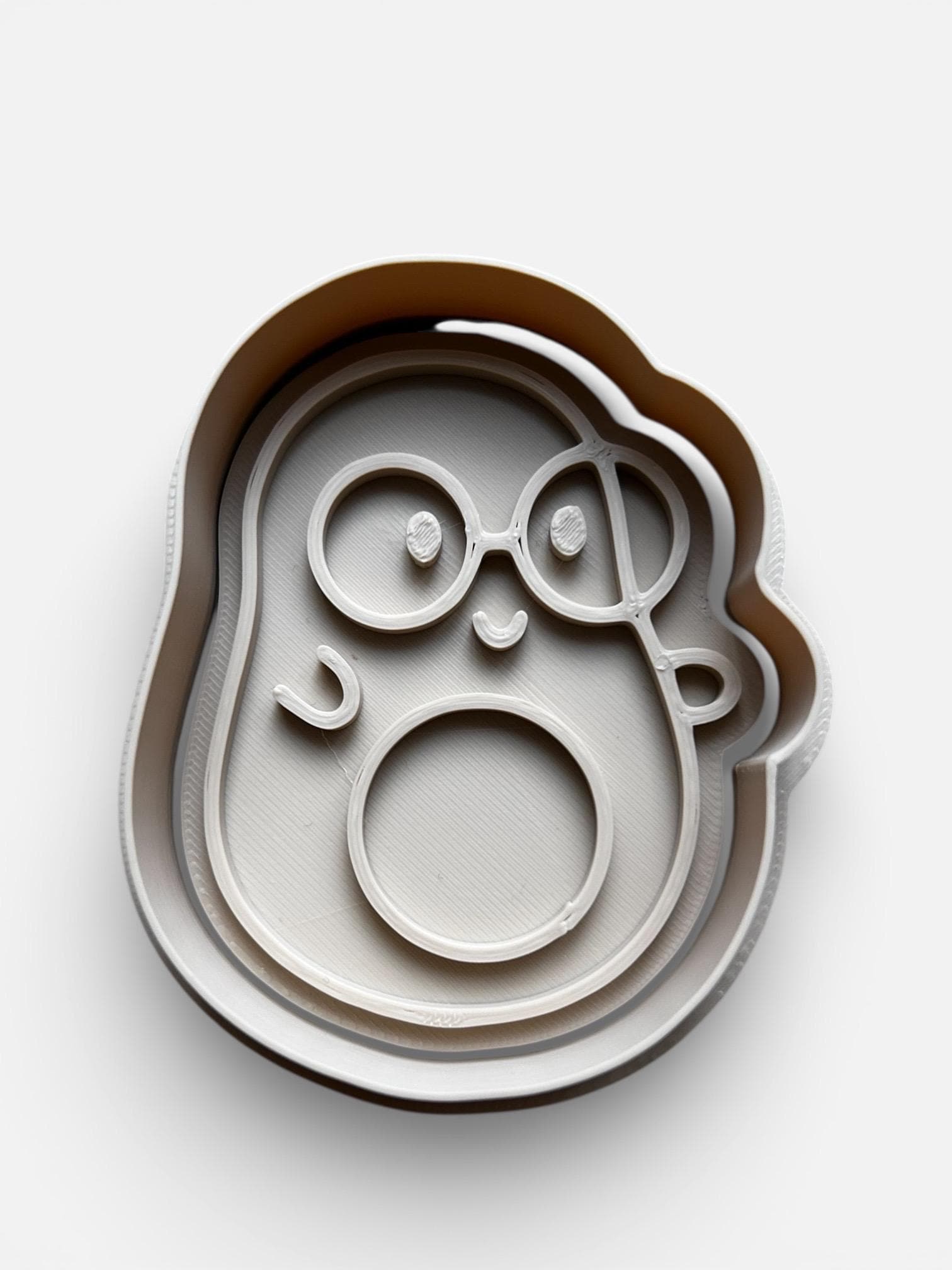 Avocado Cookie Cutter Stamp Set – Baking Tool, 3 Inch