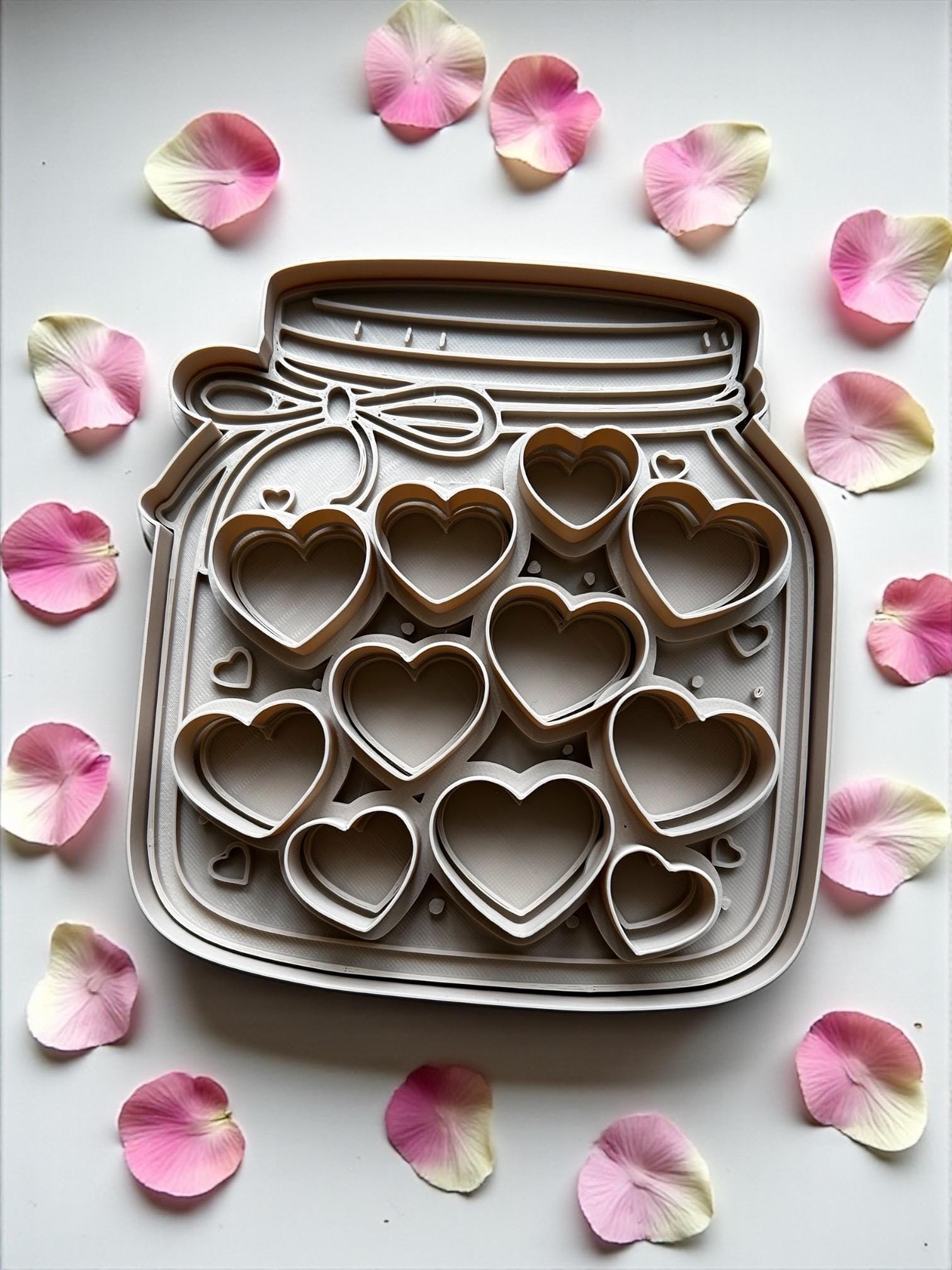 Heart Mason Jar Cookie Cutter Set – Valentine's Baking